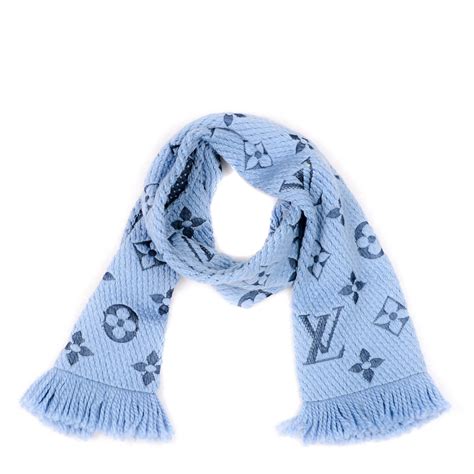 louis vuitton scarf blue